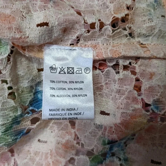 Moving Sale! 🔥💘 NWOT Anthropologie Cropped Floral Lace Shrug - Picture 8 of 10